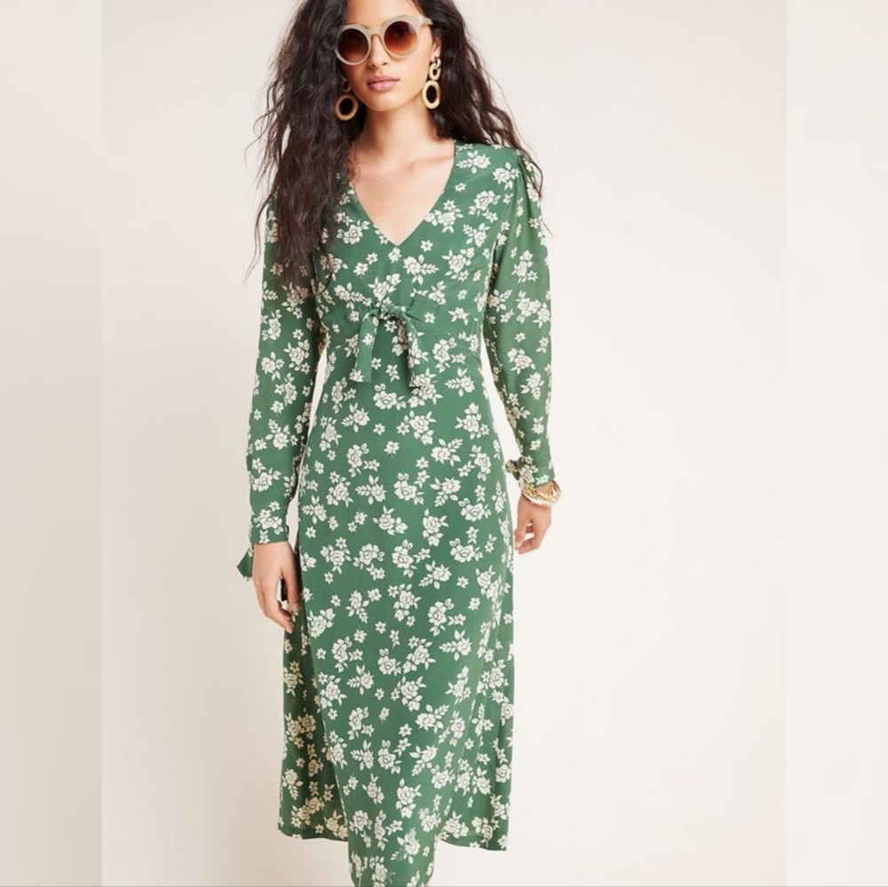 NWT Kachel X Anthropologie Sailors Floral Midi Dress 8